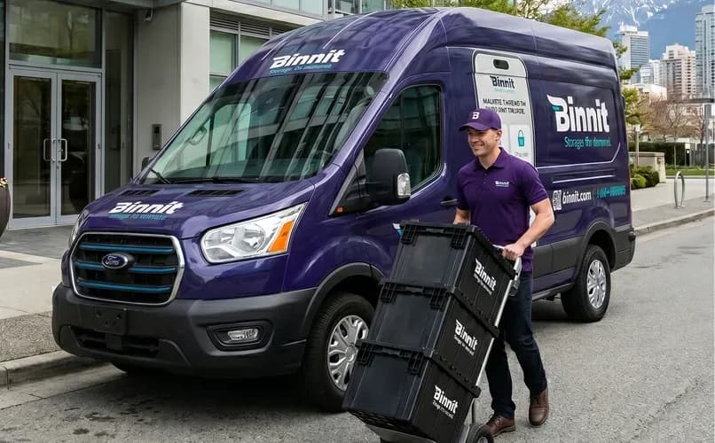Request delivery when you need a bin back