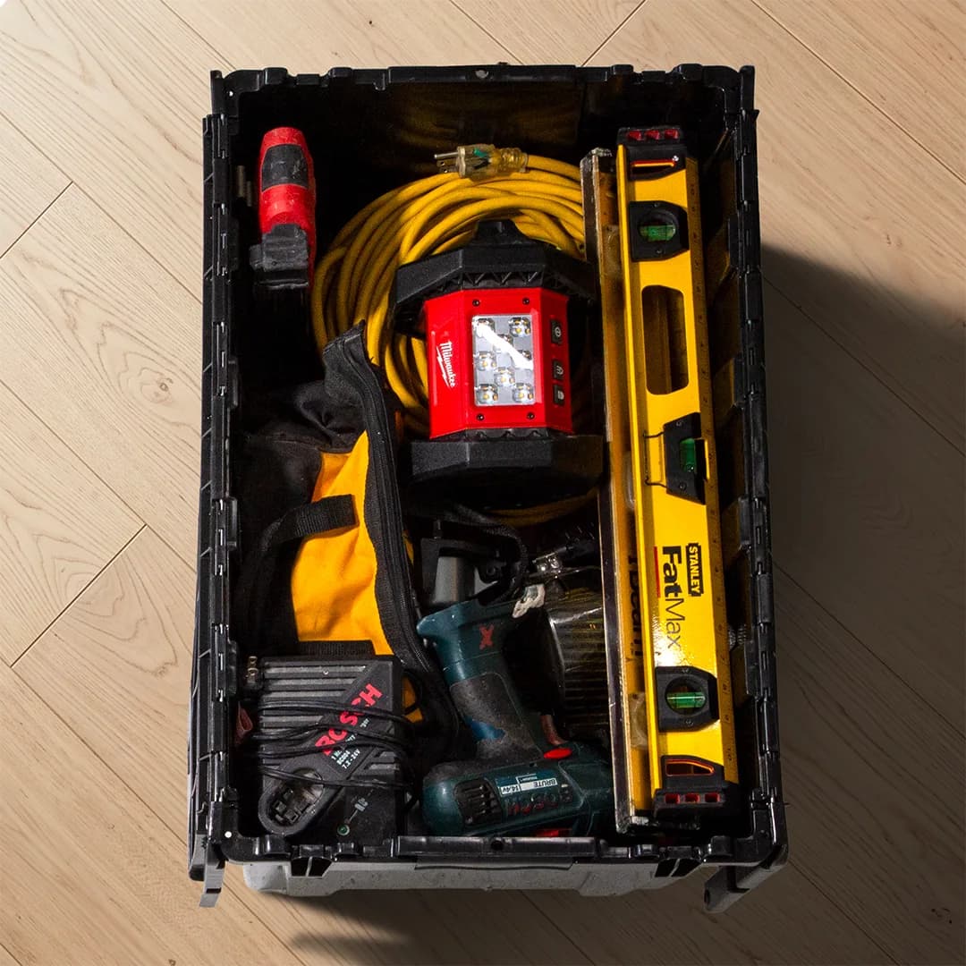 tools packed