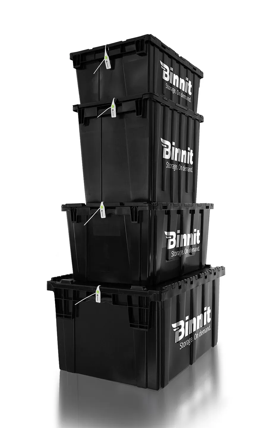 Four Binnit bin sizes stacked